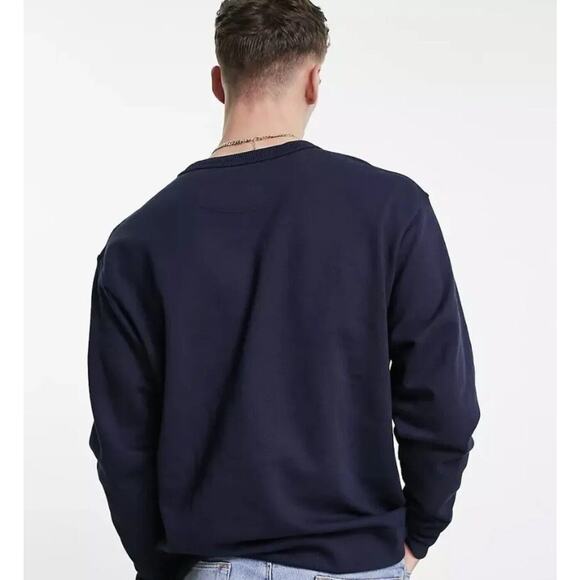 Champion Small Script Logo Sweatshirt Mens Medium - Picture 2 of 11